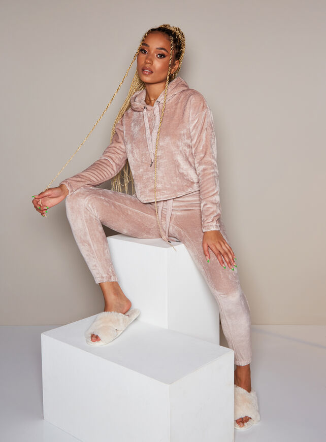 Boux fleece hoodie and joggers set